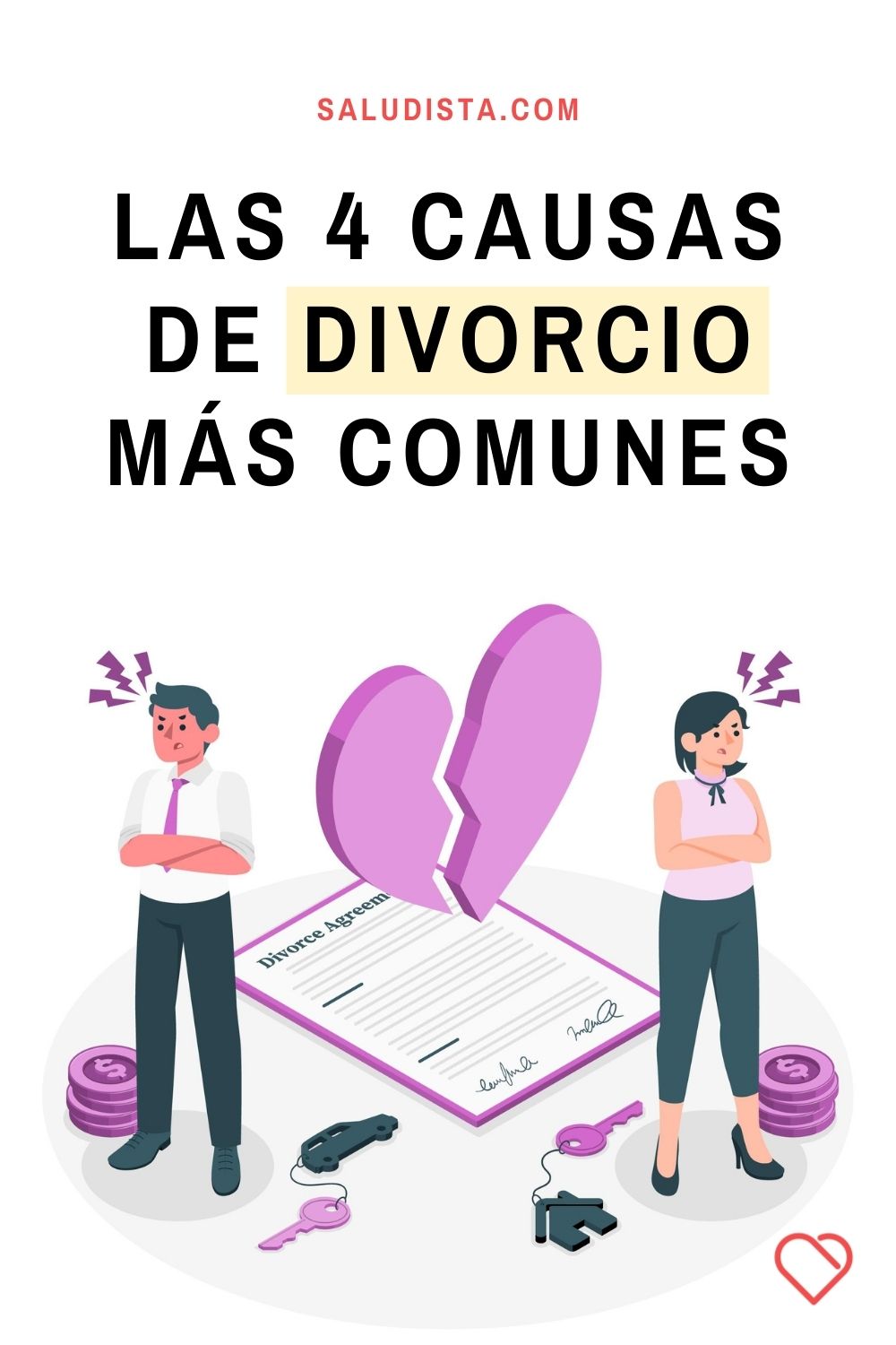Las 4 causas de divorcio más comunes